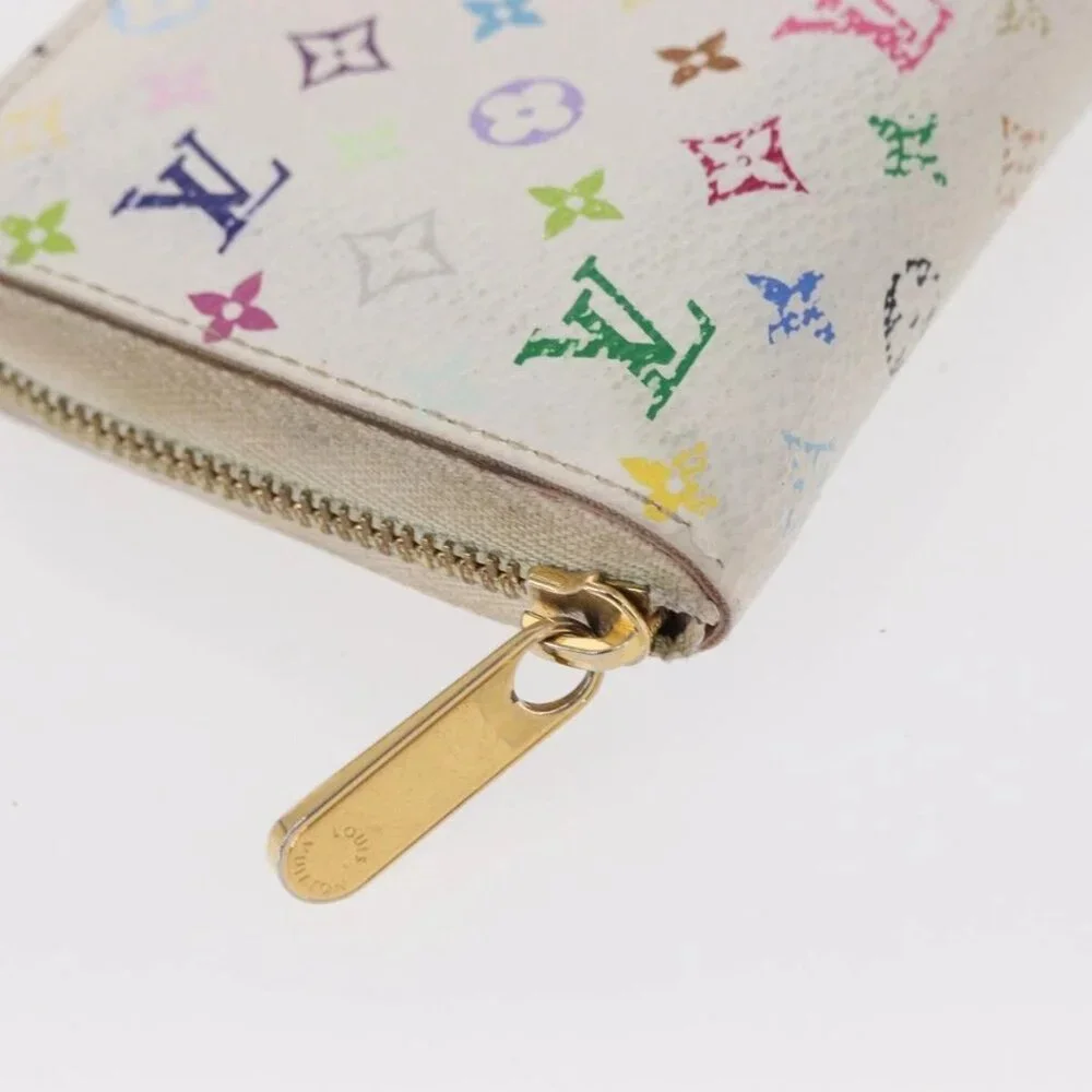 LOUIS VUITTON Zippy Coin Purse Multicles 4 Coin Purse 2 Set White Auth am9908 - Picture 4 of 15